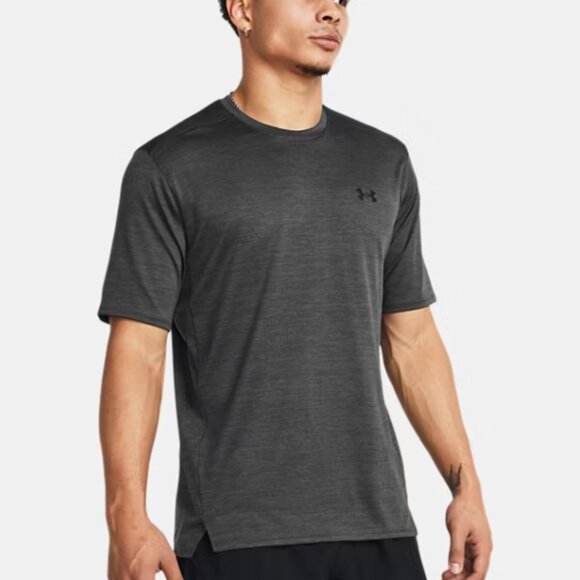 Under Armour UA Tech™ Vent Men's Short Sleeve Grey/Black Size Large - Picture 1 of 7